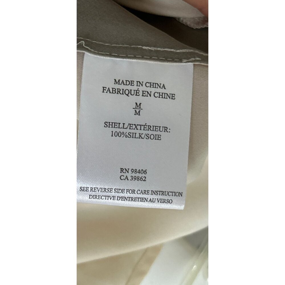 Theory 100% Silk Top Asymmetrical Patchwork Color… - image 7